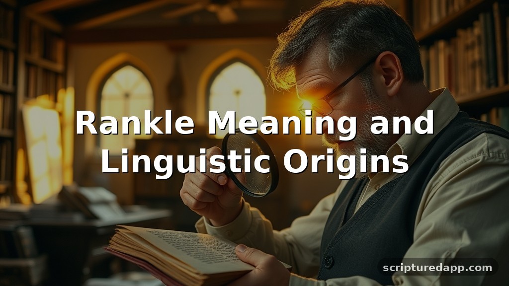 Rankle Meaning and Linguistic Origins