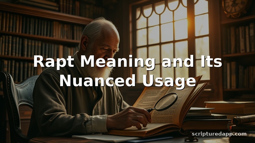 Rapt Meaning and Its Nuanced Usage