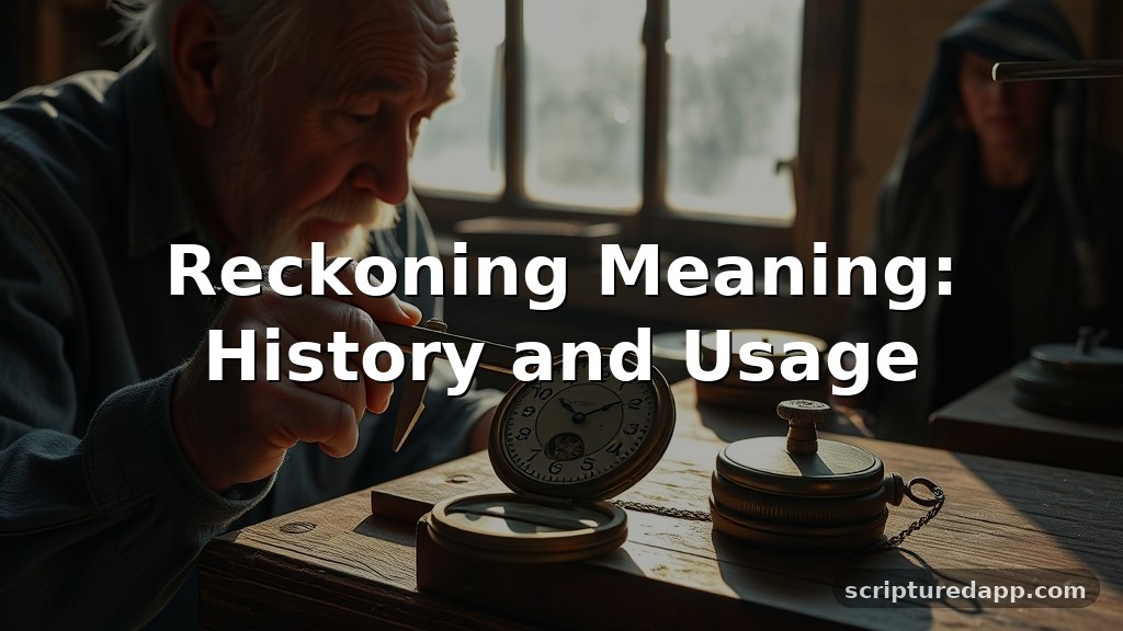 Reckoning Meaning: History and Usage