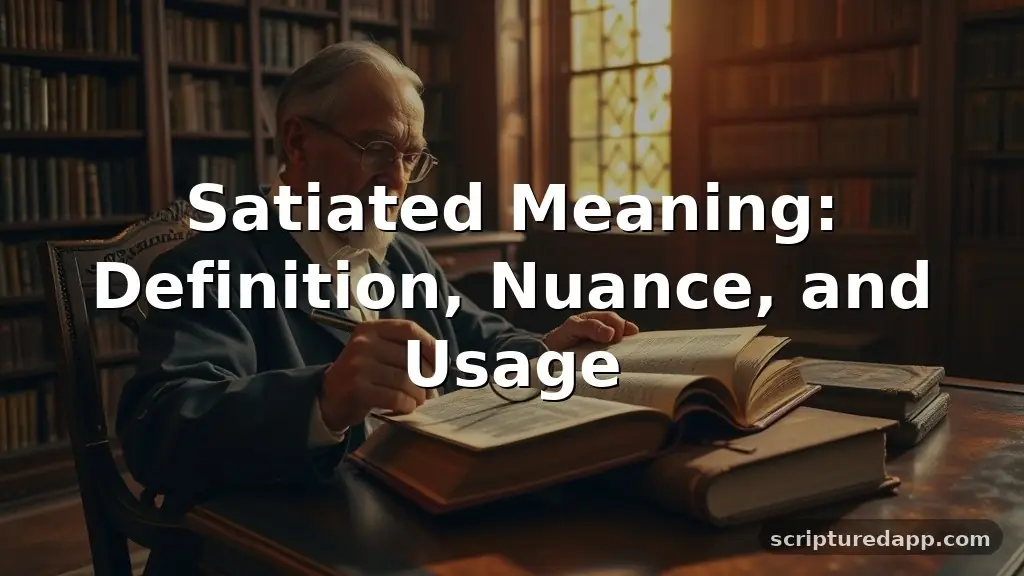satiated meaning