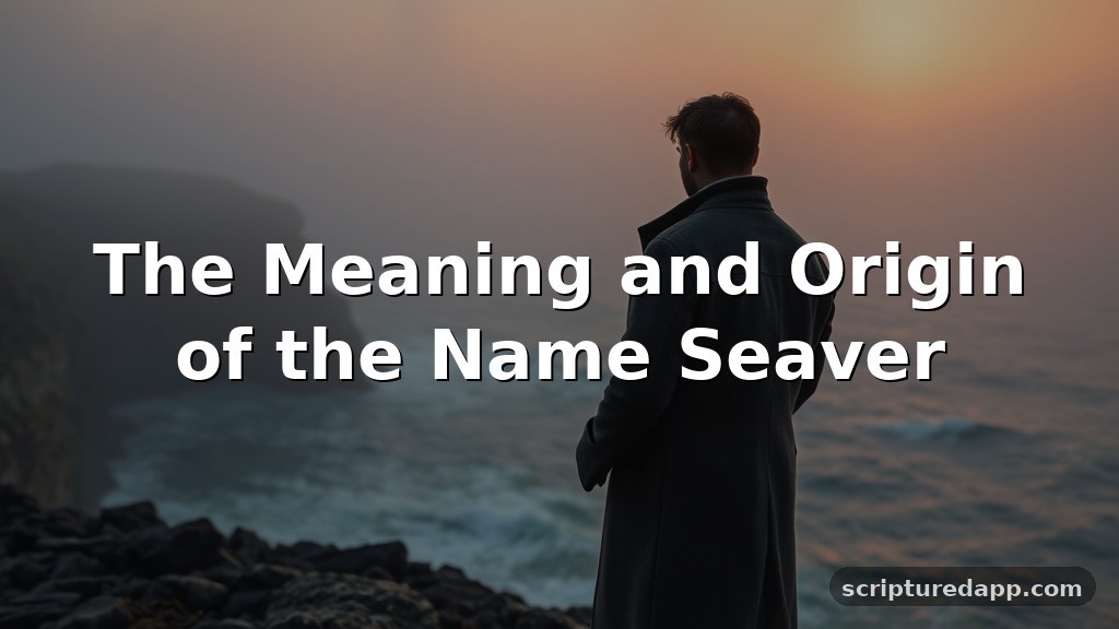 The Meaning and Origin of the Name Seaver