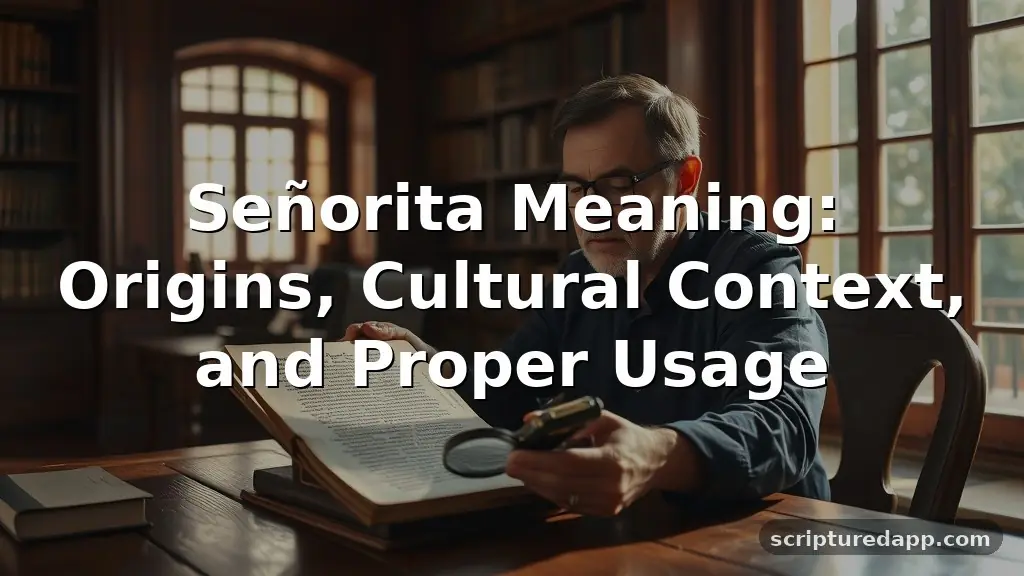 senorita meaning
