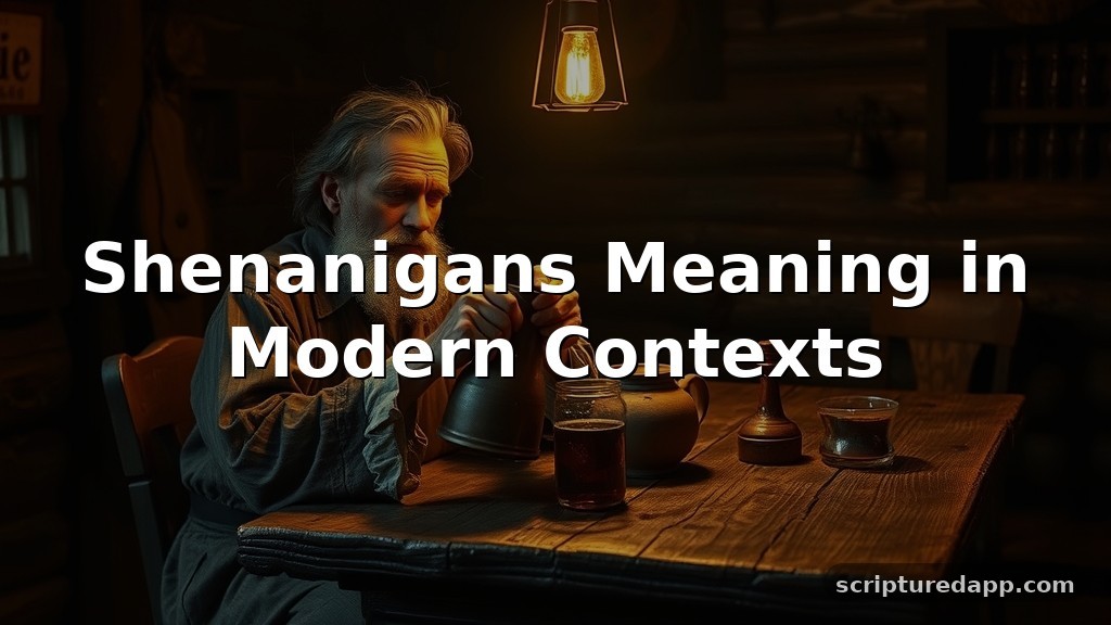 Shenanigans Meaning in Modern Contexts