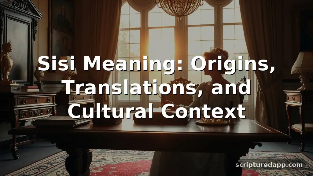 sisi meaning