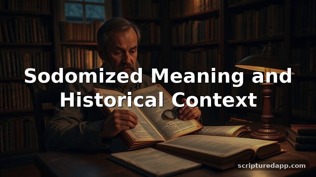 Sodomized Meaning and Historical Context