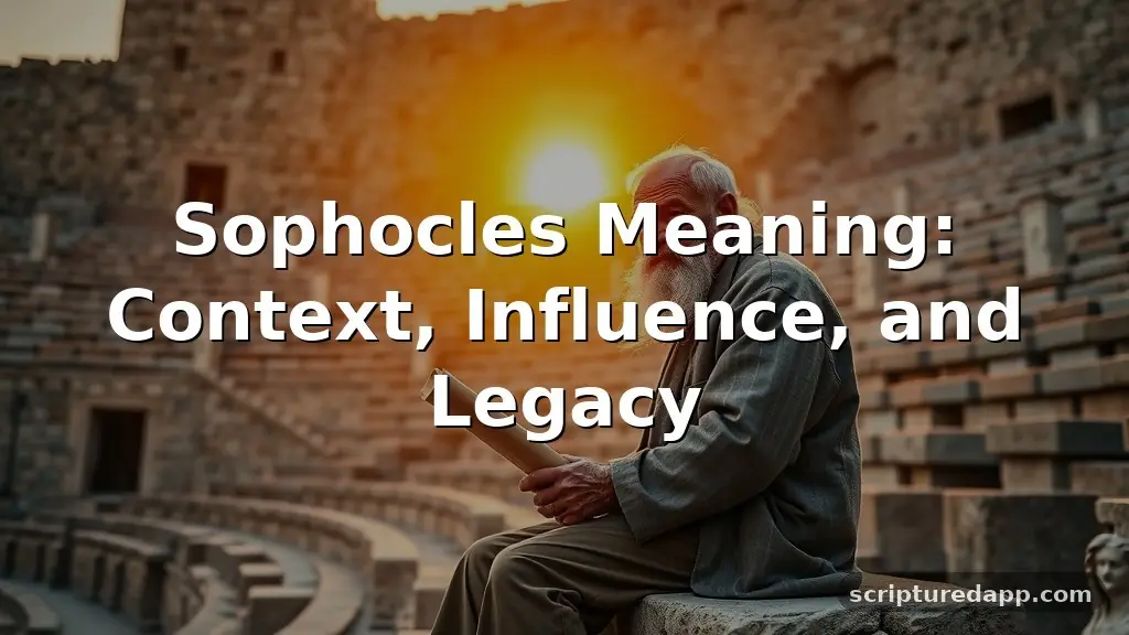 sophocles meaning