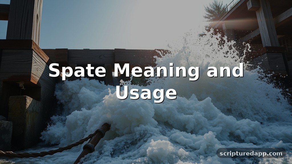 Spate Meaning and Usage