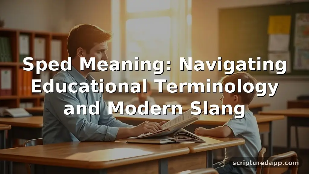 sped meaning