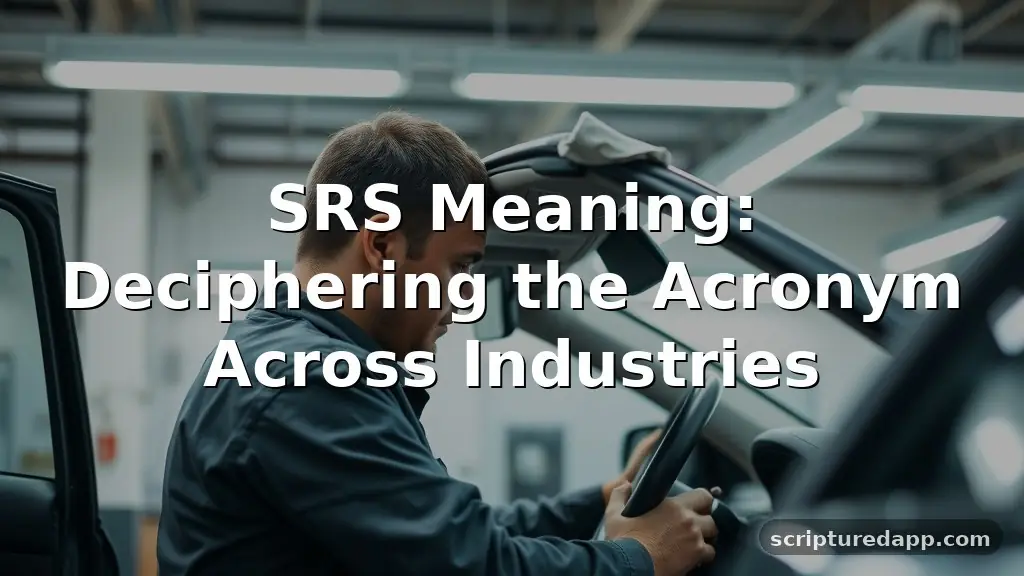 srs meaning