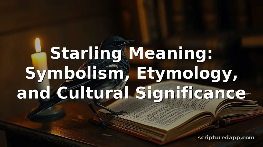 starling meaning