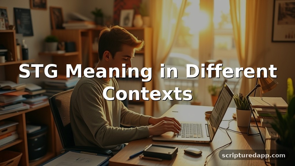 STG Meaning in Different Contexts
