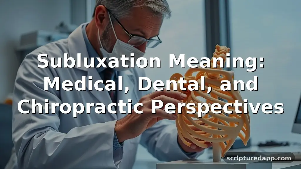 subluxation meaning