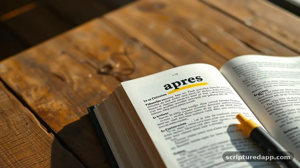 The Linguistic Roots and Translation of Apres - apres meaning