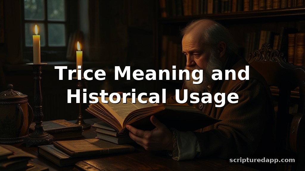 Trice Meaning and Historical Usage