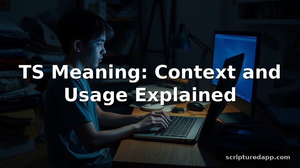TS Meaning: Context and Usage Explained