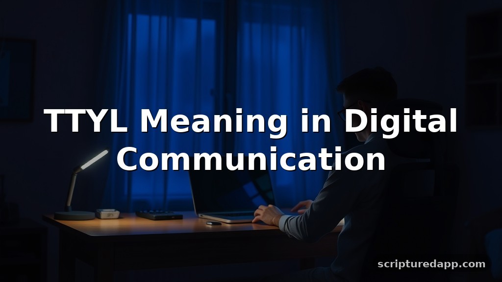 TTYL Meaning in Digital Communication