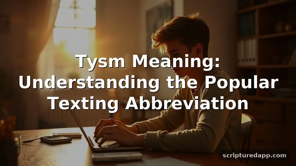 tysm meaning