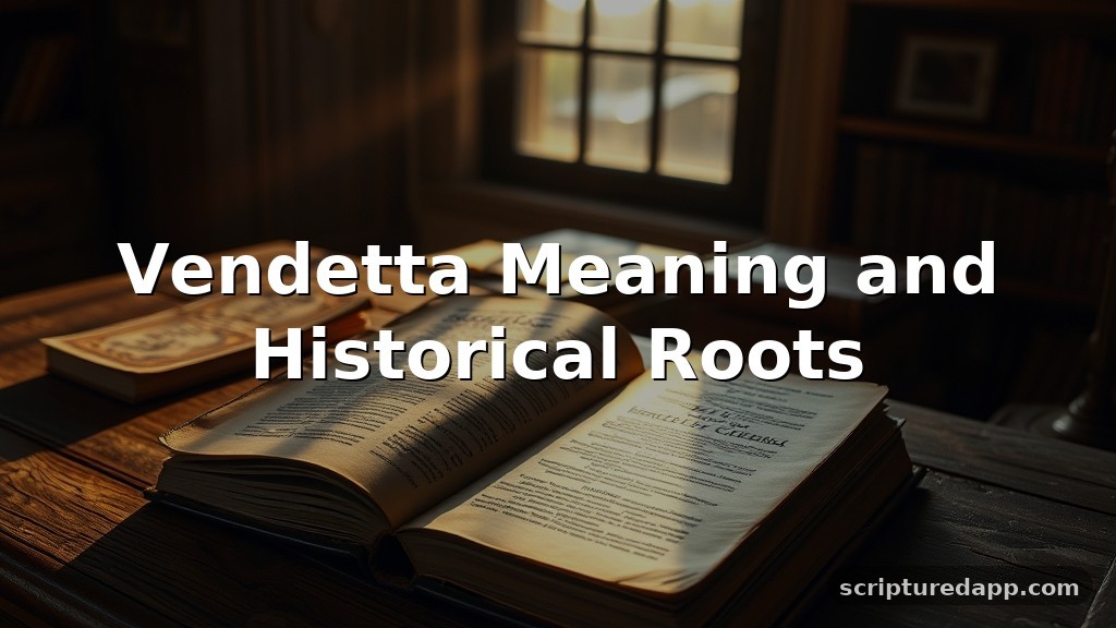 Vendetta Meaning and Historical Roots