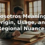 vosotros meaning