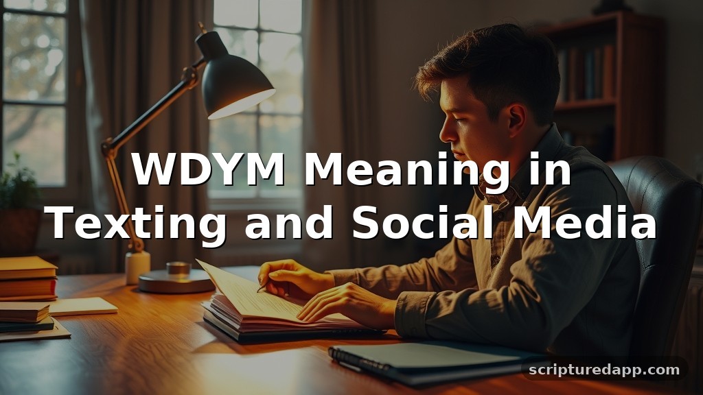 WDYM Meaning in Texting and Social Media