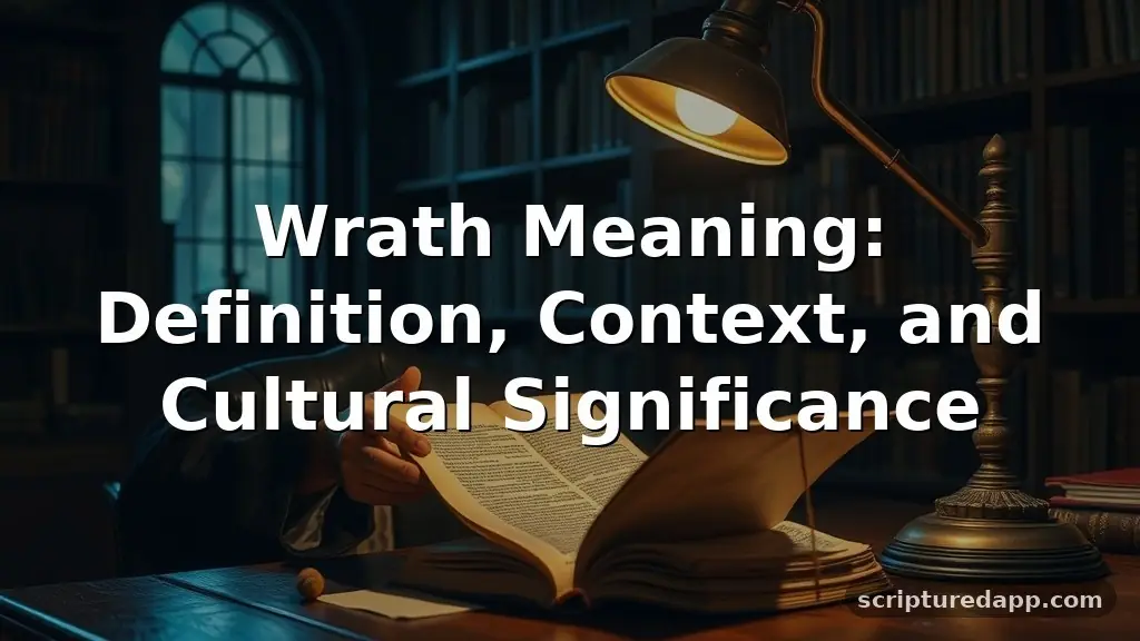 wrath meaning