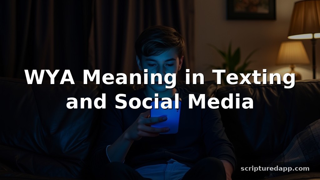 WYA Meaning in Texting and Social Media