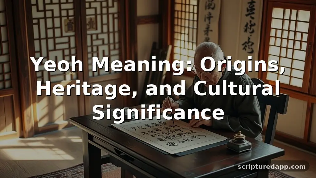 yeoh meaning