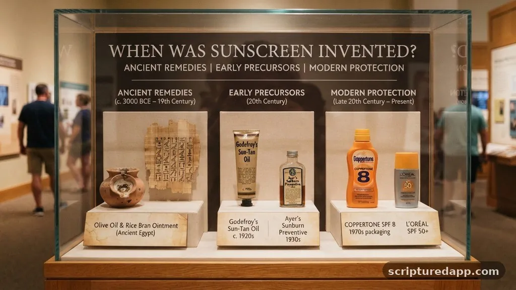 Ancient Remedies and Early Precursors to Modern Protection - when was sunscreen invented
