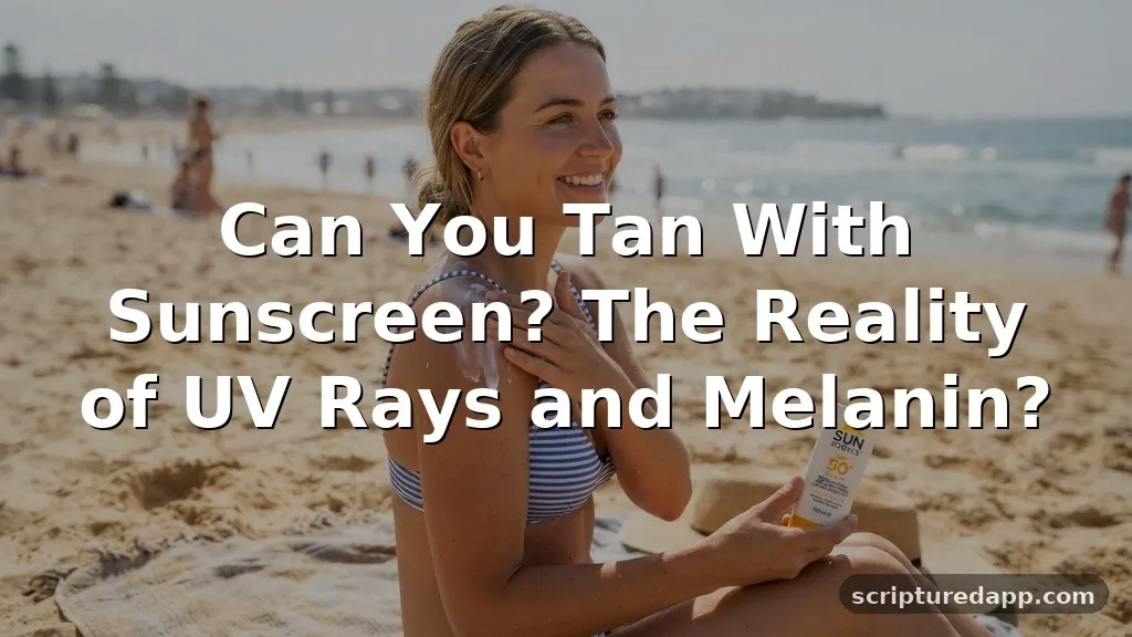 can you tan with sunscreen