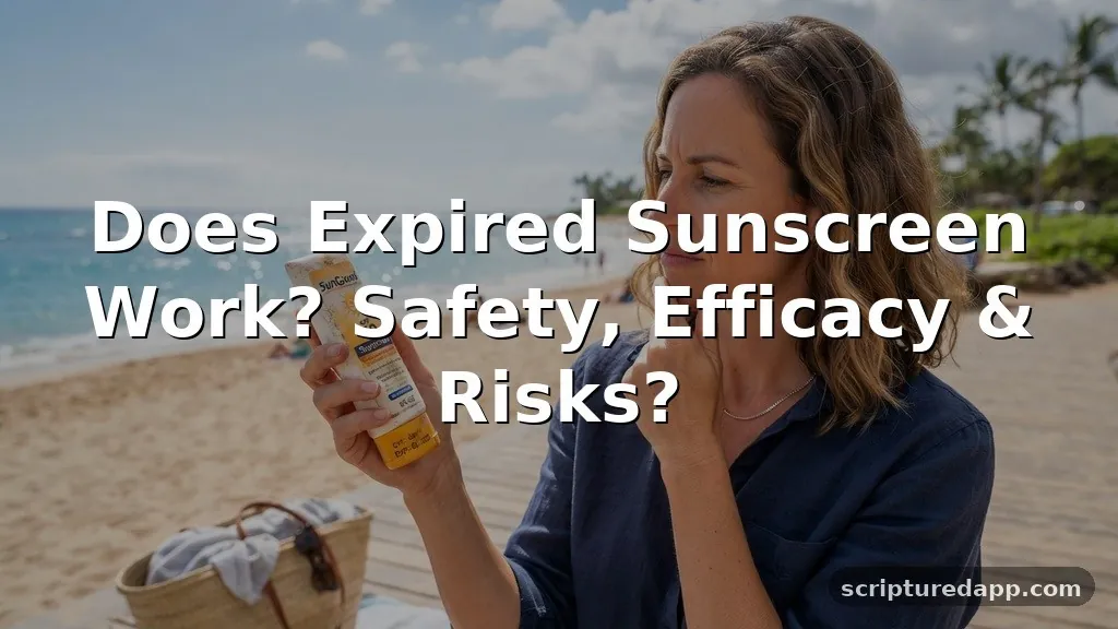 does expired sunscreen work
