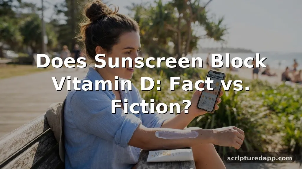 does sunscreen block vitamin d