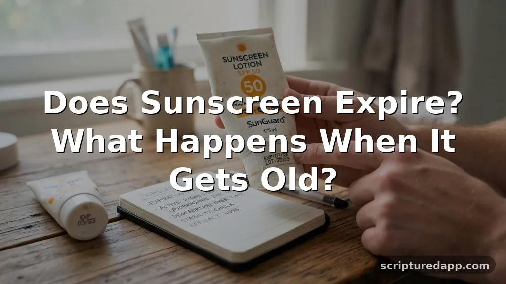does sunscreen expire