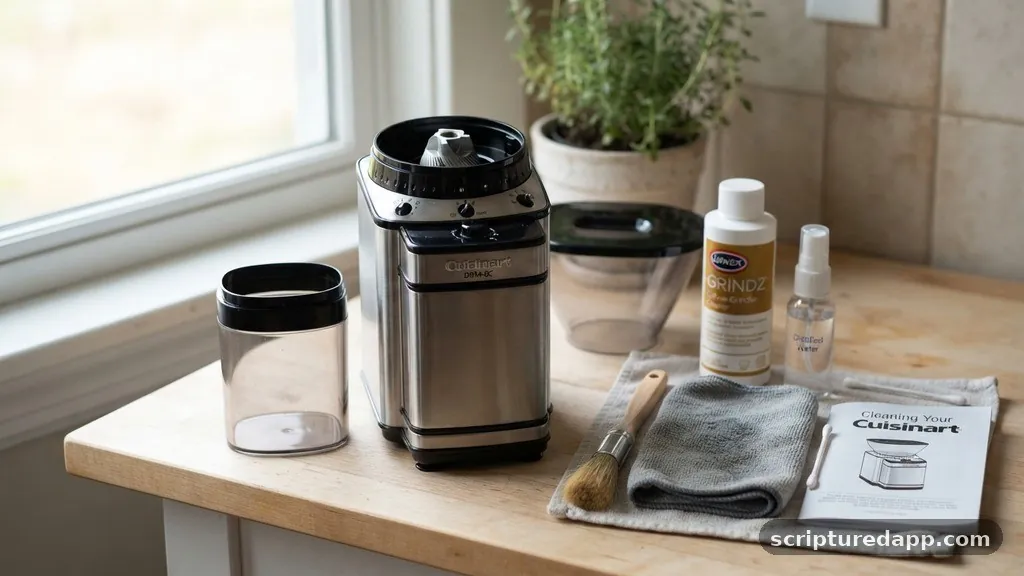 Gathering Your Cleaning Supplies - how to clean cuisinart coffee grinder