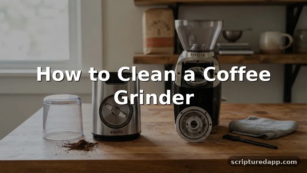 how to clean a coffee grinder
