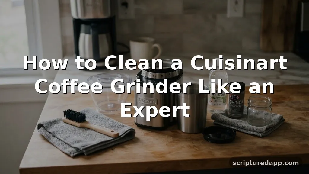 how to clean cuisinart coffee grinder