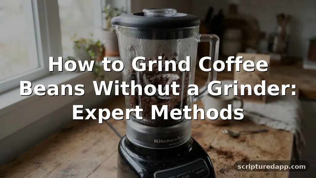 how to grind coffee beans without grinder