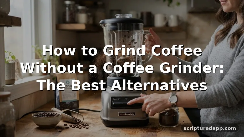 how to grind coffee without a coffee grinder
