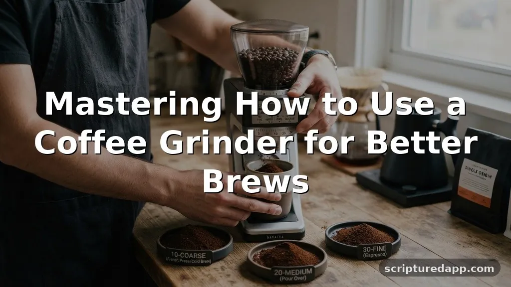 how to use a coffee grinder