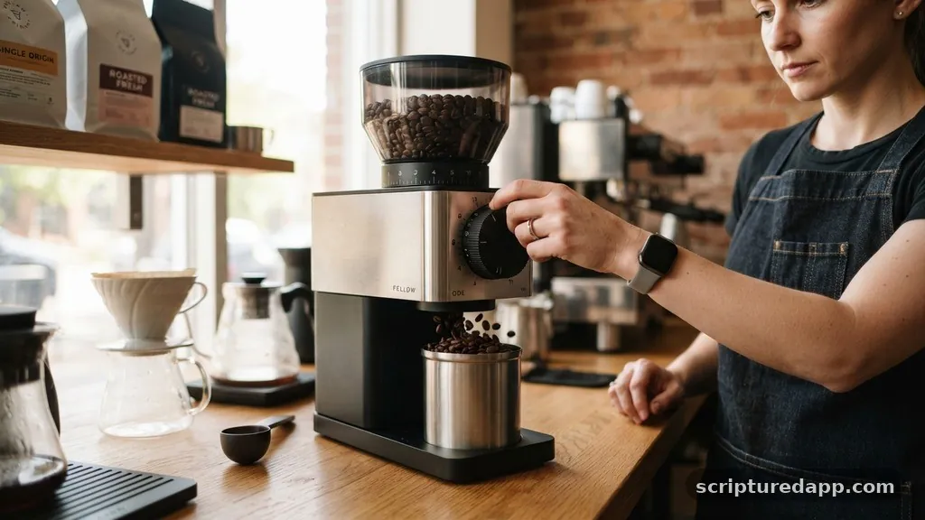 Selecting the Ideal Particle Size for Your Brewing Method - how to use a coffee grinder