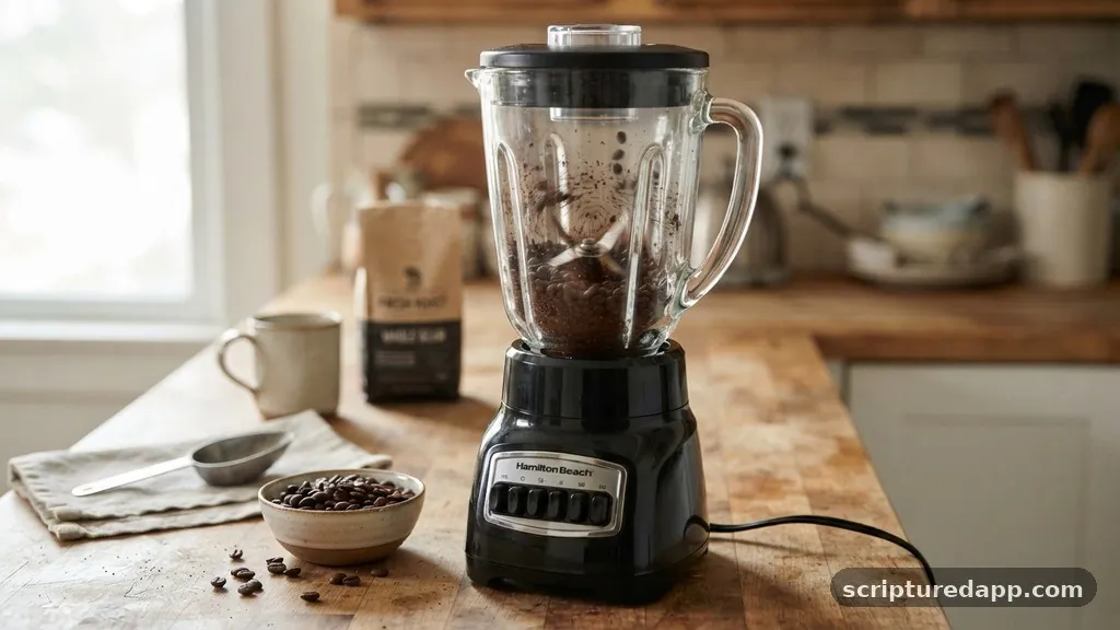The Blender Method for Quick Pulverization - how to grind coffee beans without grinder