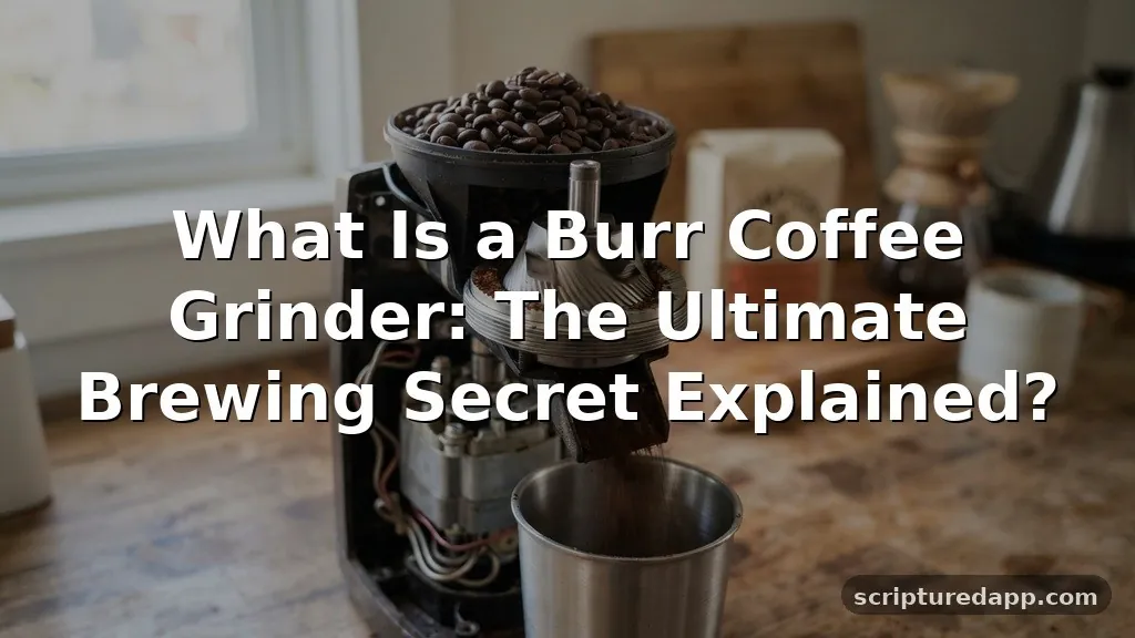 what is a burr coffee grinder